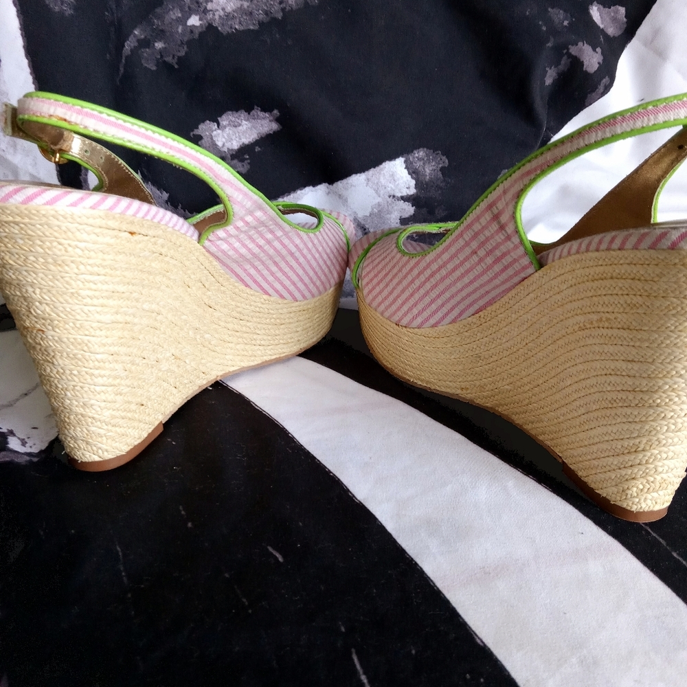 9) NWOT Lilly Pulitzer Hotty Espadrille Wedge Sandals - Picture 11 of 13